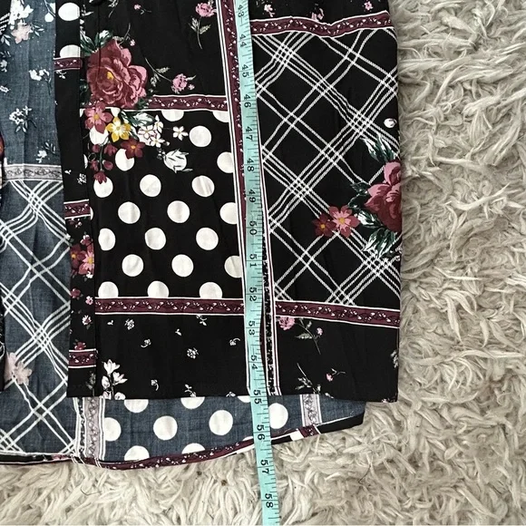 Torrid Patchwork Floral Challis Maxi Shirt Dress NWT - Picture 15 of 16